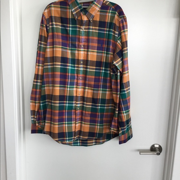 Ralph Lauren  POLO Men’s Green / Orange long sleeved Size Large.$50 - Picture 5 of 11